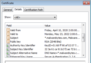 SSL certificate example