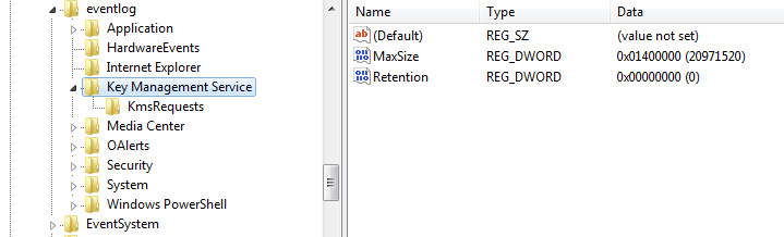 The dropper not only puts the launcher on disk for side-loading, but also writes information messages with shellcode into existing Windows KMS event log