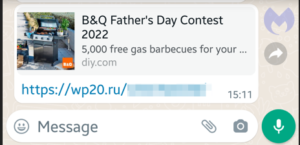 whatsapp bbq scam message