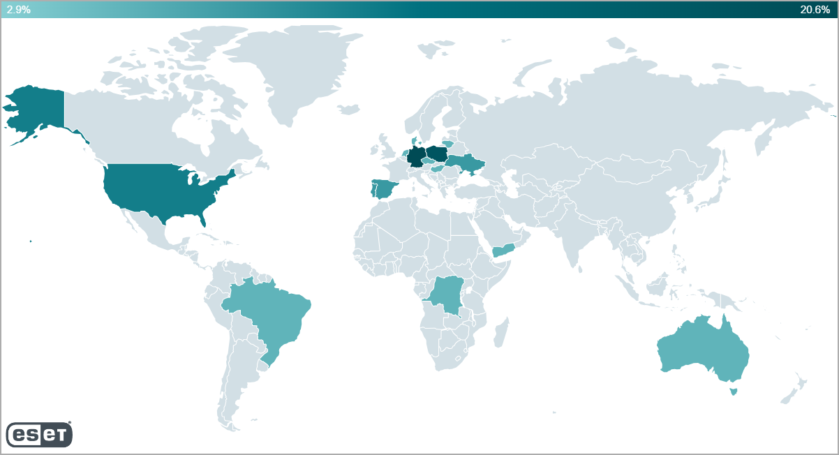 Victims heatmap