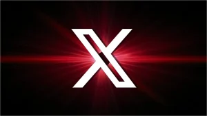 X logo flare