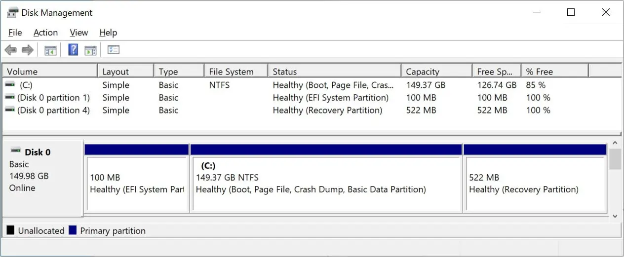 Larger Recovery Partition on new Windows 10 install