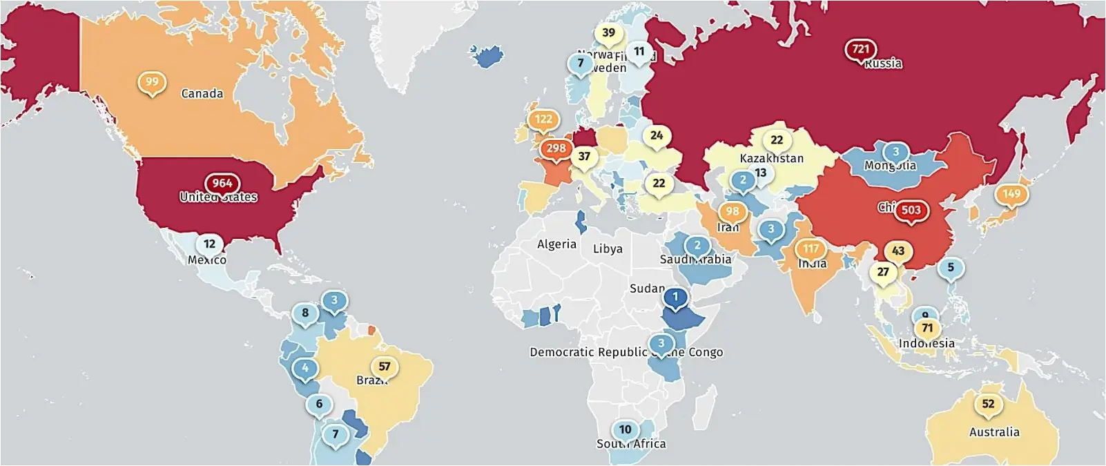 Location of vulnerable GitLab instances